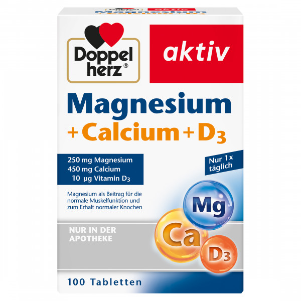 Abbildung für DOPPELHERZ Magnesium+Calcium+D3 Tabletten