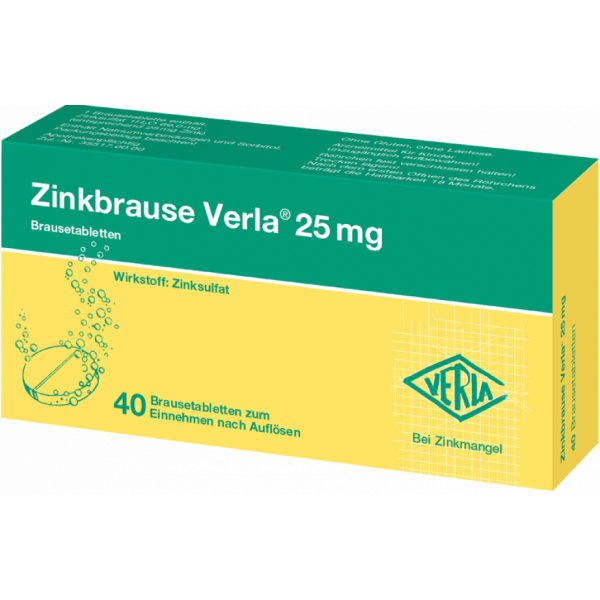 Abbildung für Zinkbrause Verla® 25 mg