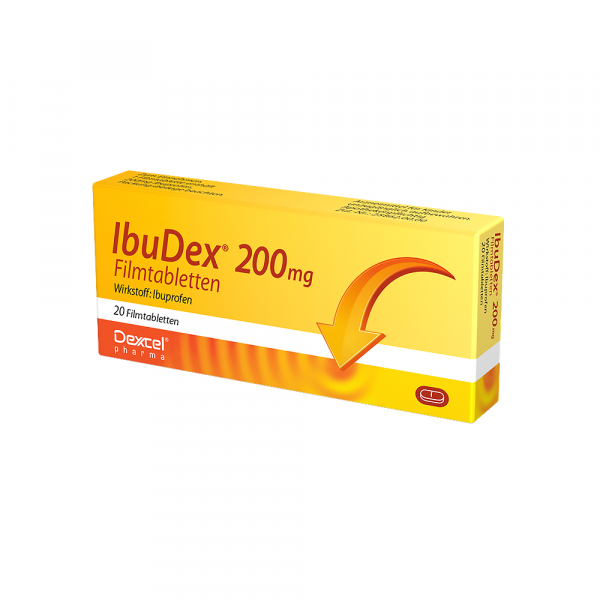 Abbildung für IBUDEX 200 mg Ibuprofen Filmtabletten
