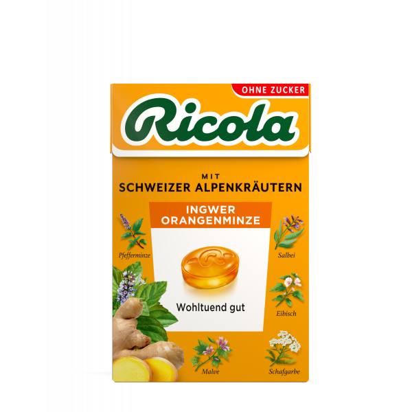 Abbildung für RICOLA o.Z.Box Ingwer Orangenminze Bonbons