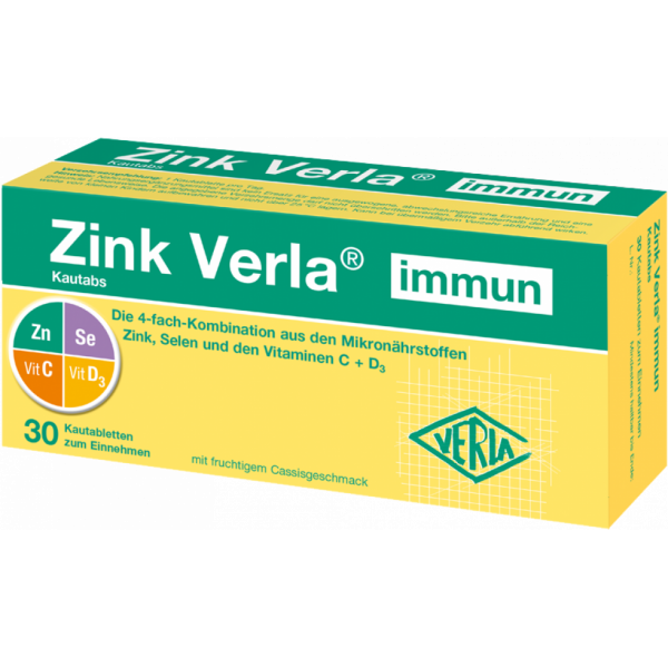 Abbildung für Zink Verla® immun Kautabs