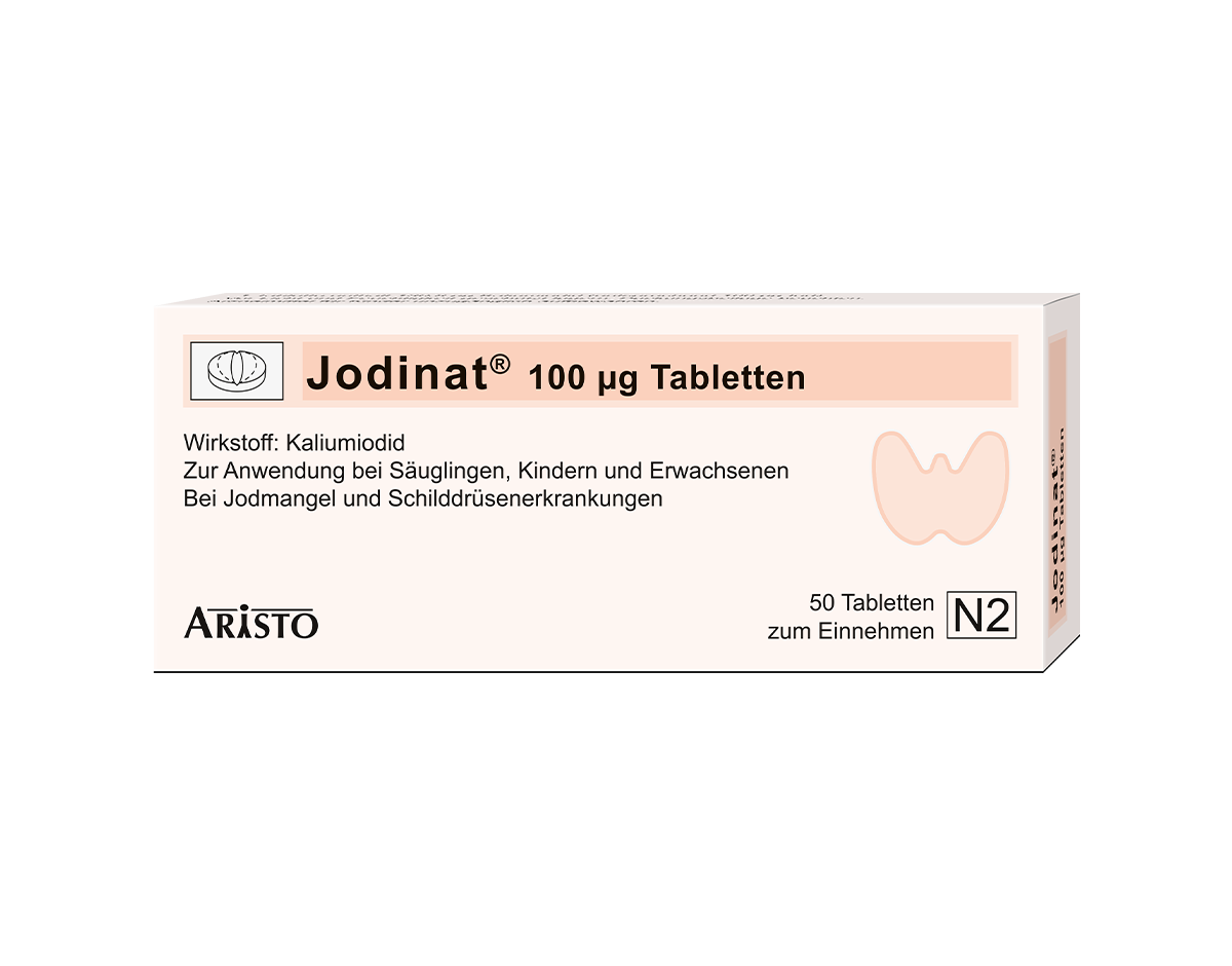 Abbildung für JODINAT 100 μg Tabletten